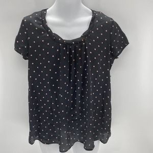 Duo Women's Maternity blouse Size Medium Black in color (A23)